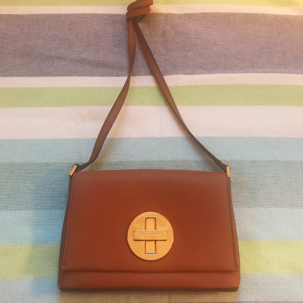 Kate Spade Newbury Lane Crossbody Bag - cognac